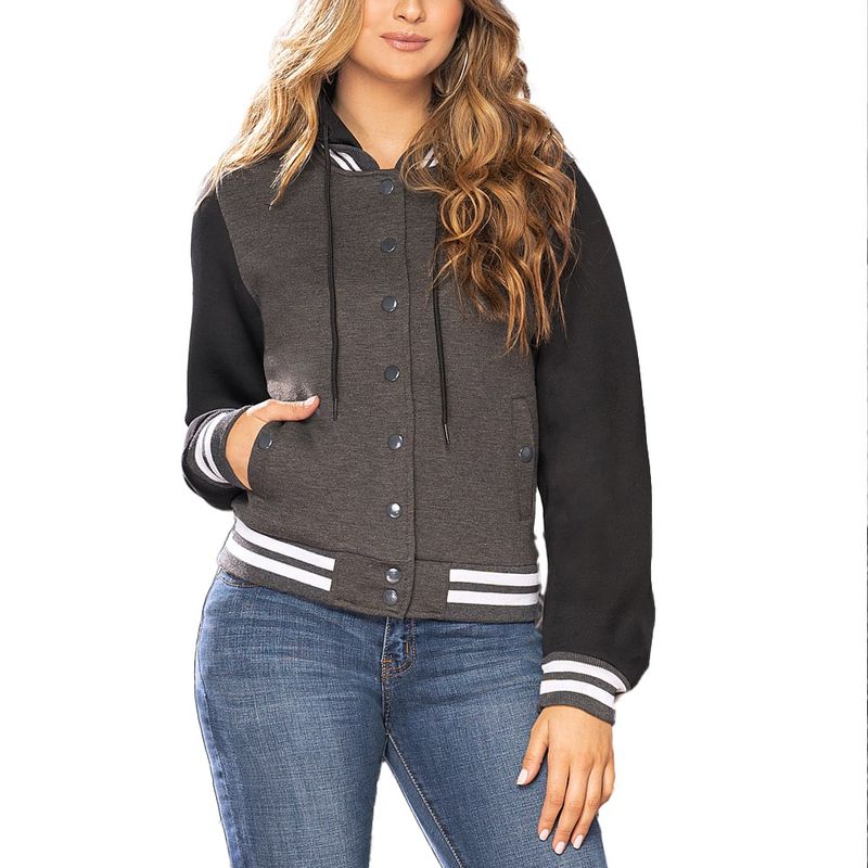 CROYDON - Chaqueta Nevet Gris-Negro para Mujer Croydon