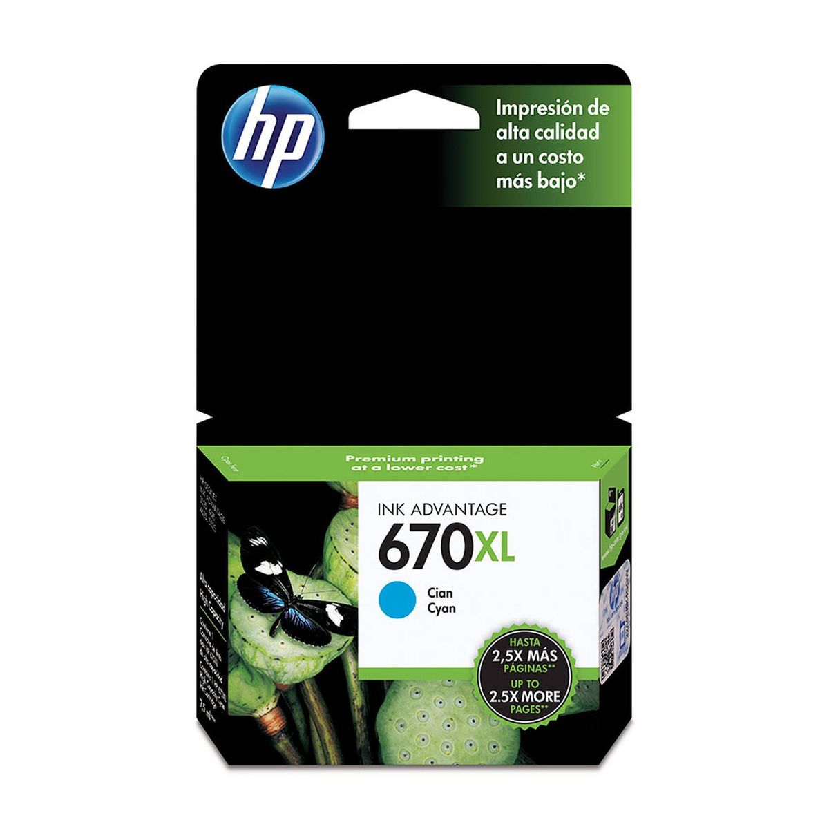 HP - Cartucho De Tinta Hp 670xl Cian