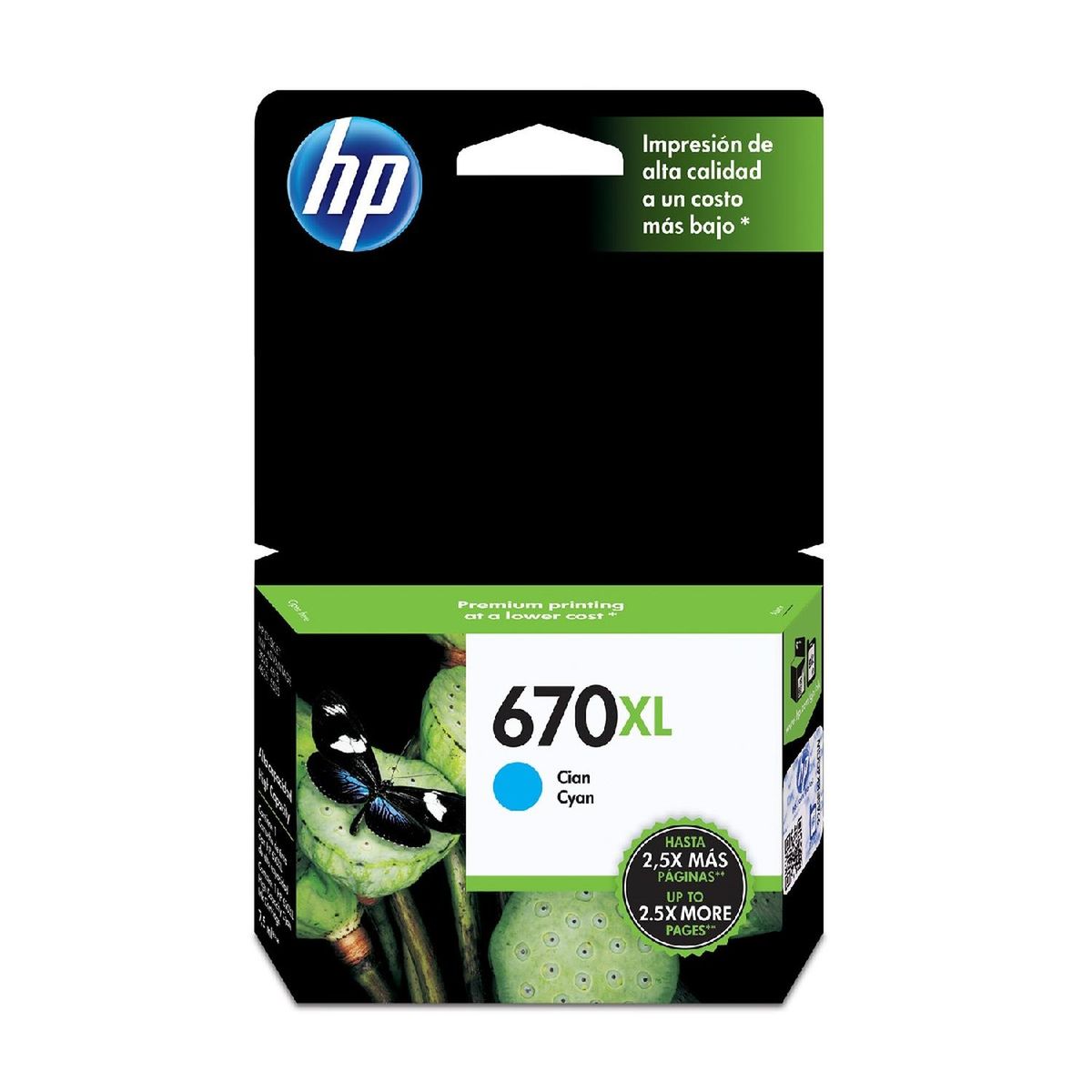 HP - Cartucho De Tinta Hp 670xl Cian