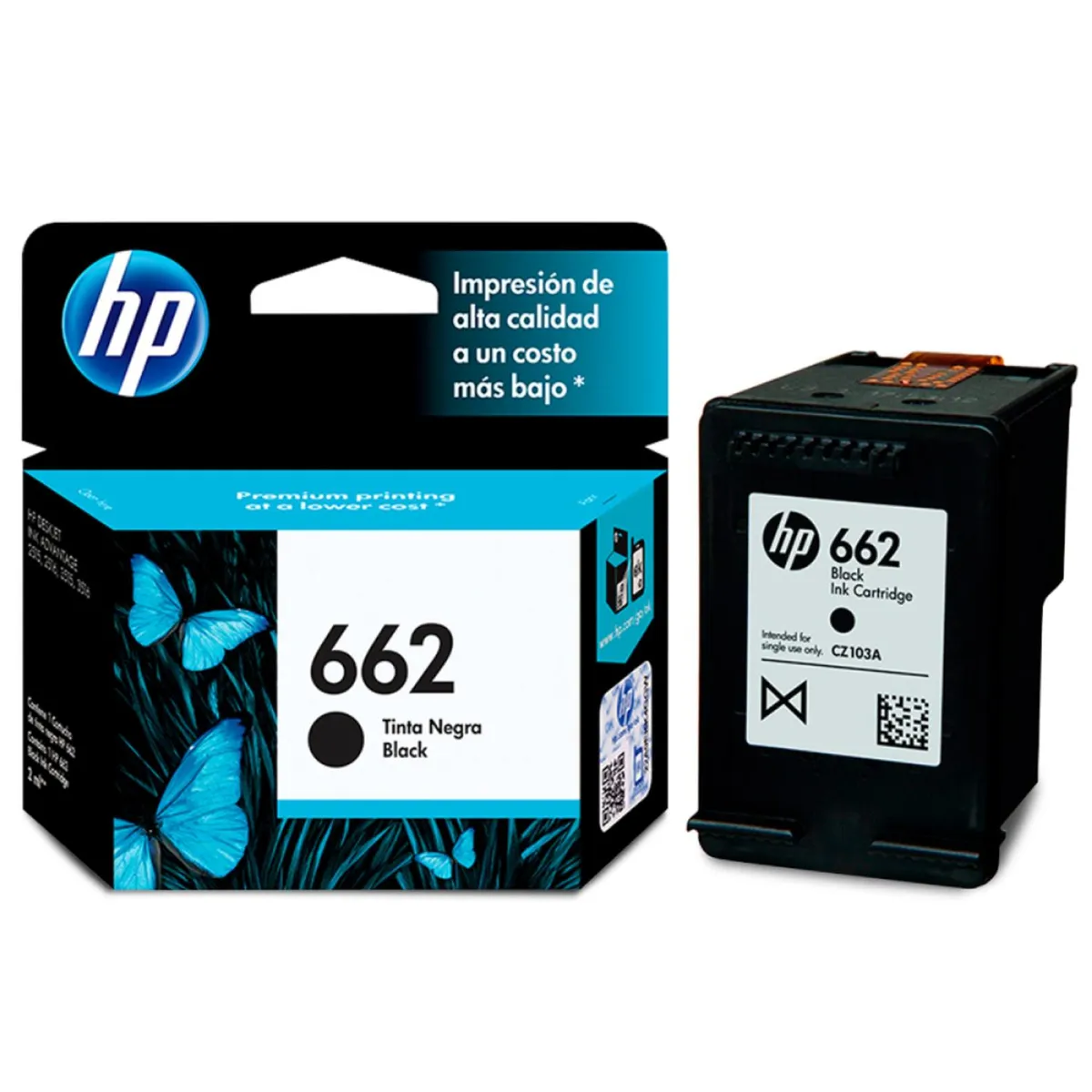 HP - Cartucho De Tinta Hp 662 Negro