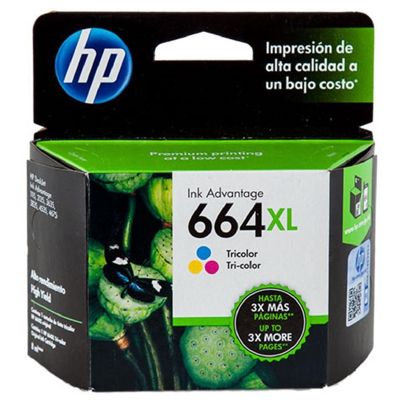 HP - Cartucho De Tinta Hp 664xl Tricolor