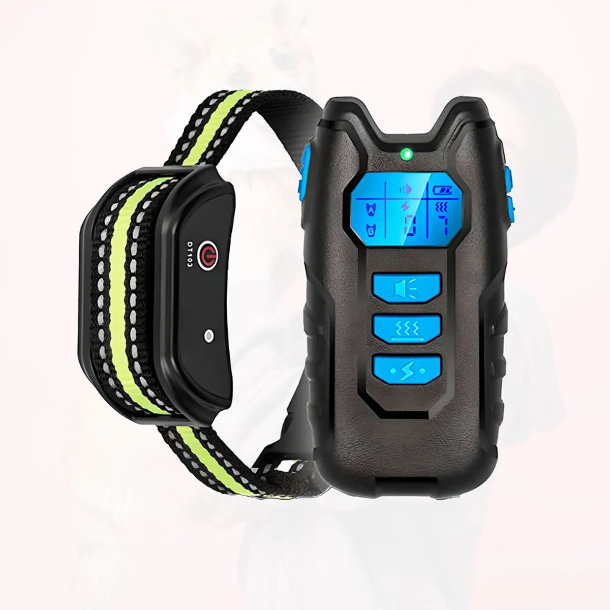 SUBE - Collar de perro entrenamiento adiestramiento eléctrico verde