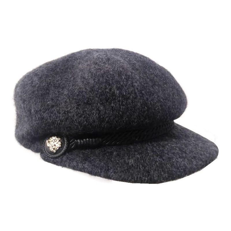 VELBROS - Boina Mujer Cachucha Gorra Gorro Dama Ajustable Pava Visera - Gris