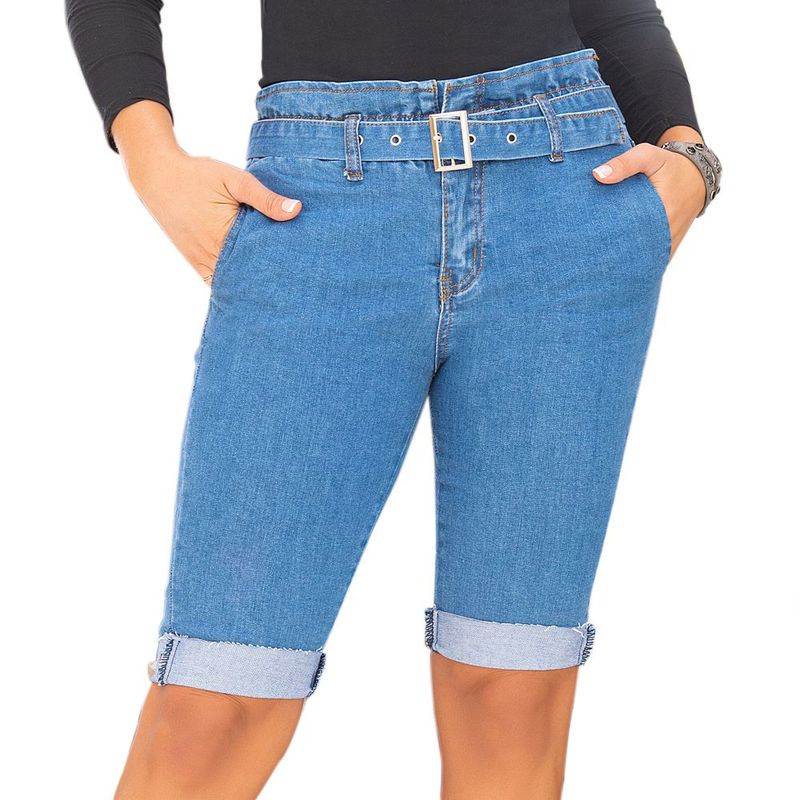 CROYDON - Bermuda Brenda Azul Croydon para Mujer