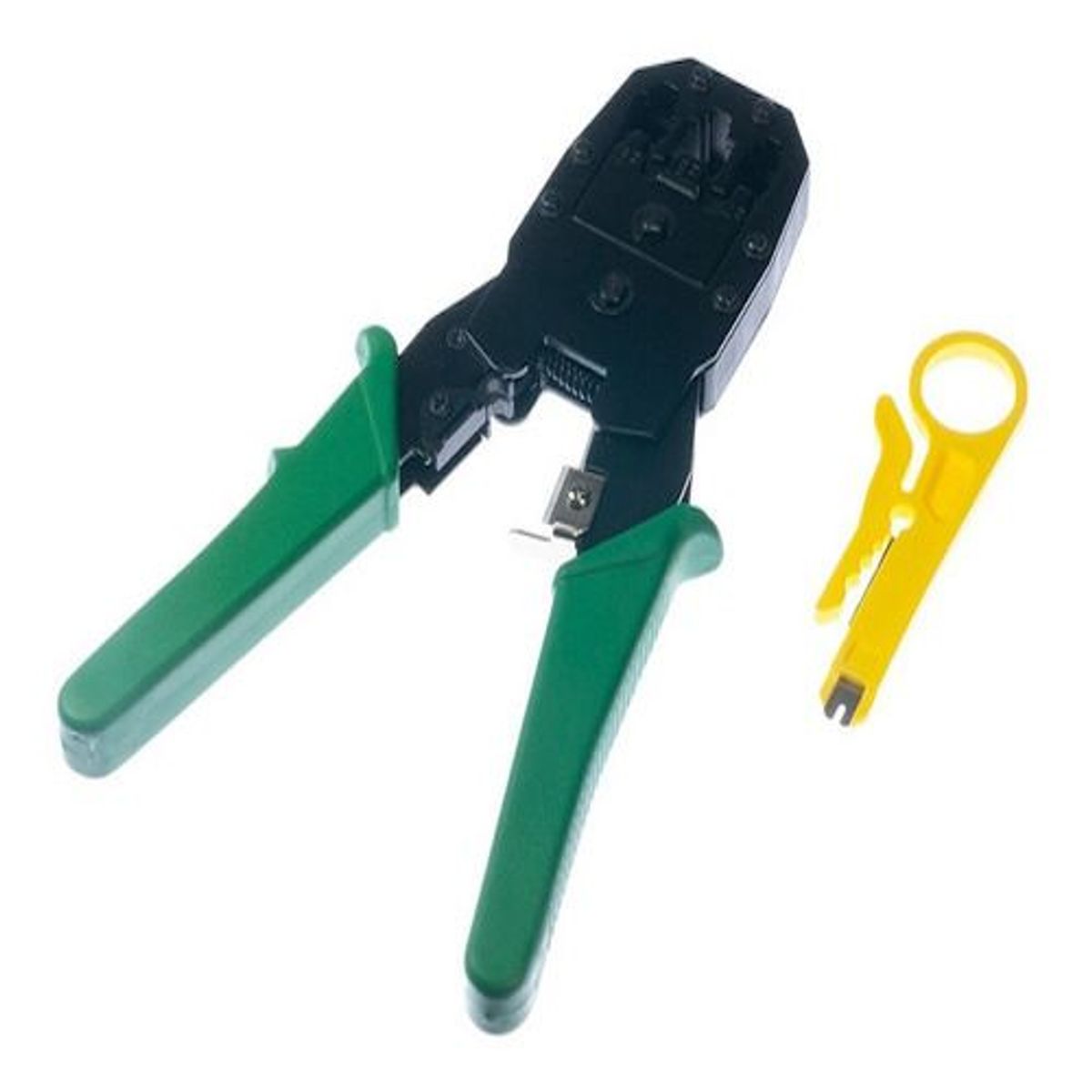 GENERICO - Pinza Ponchadora Red Rj45 Rj11 Rj9 3 En 1 + Pela Cable