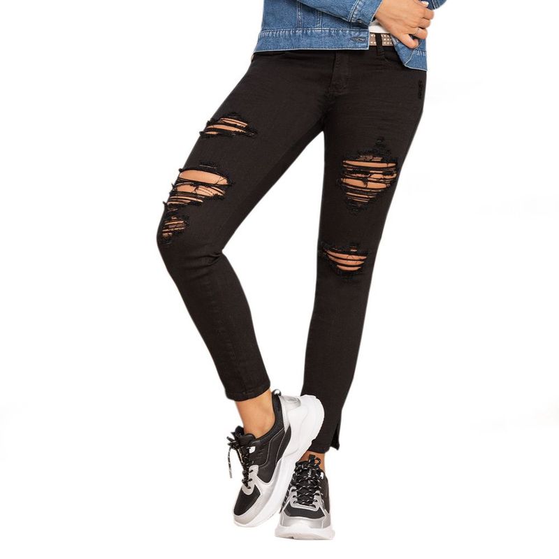 CROYDON - Jean Stay Negro para Mujer Croydon