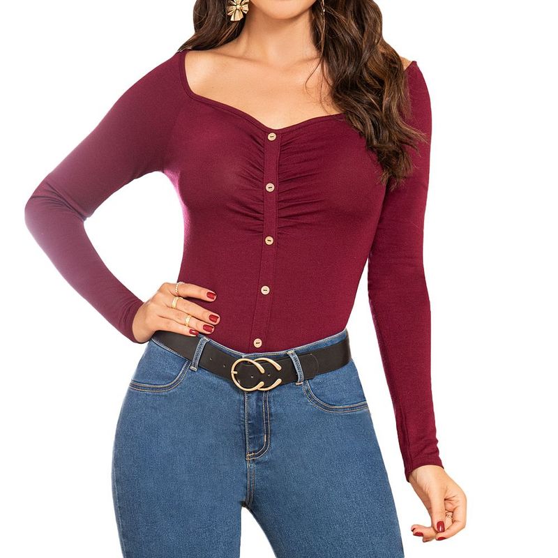CROYDON - Blusa Kanny Vino para Mujer Croydon