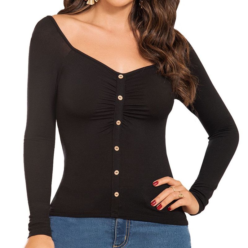 CROYDON - Blusa Kanny Negro para Mujer Croydon