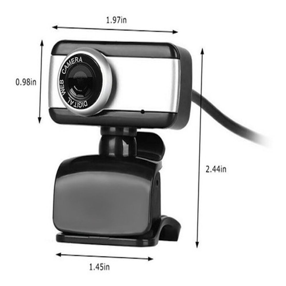 GENERICO - Cámara Web Con Microfono 480p Zoom Skype Compatible Con Mac
