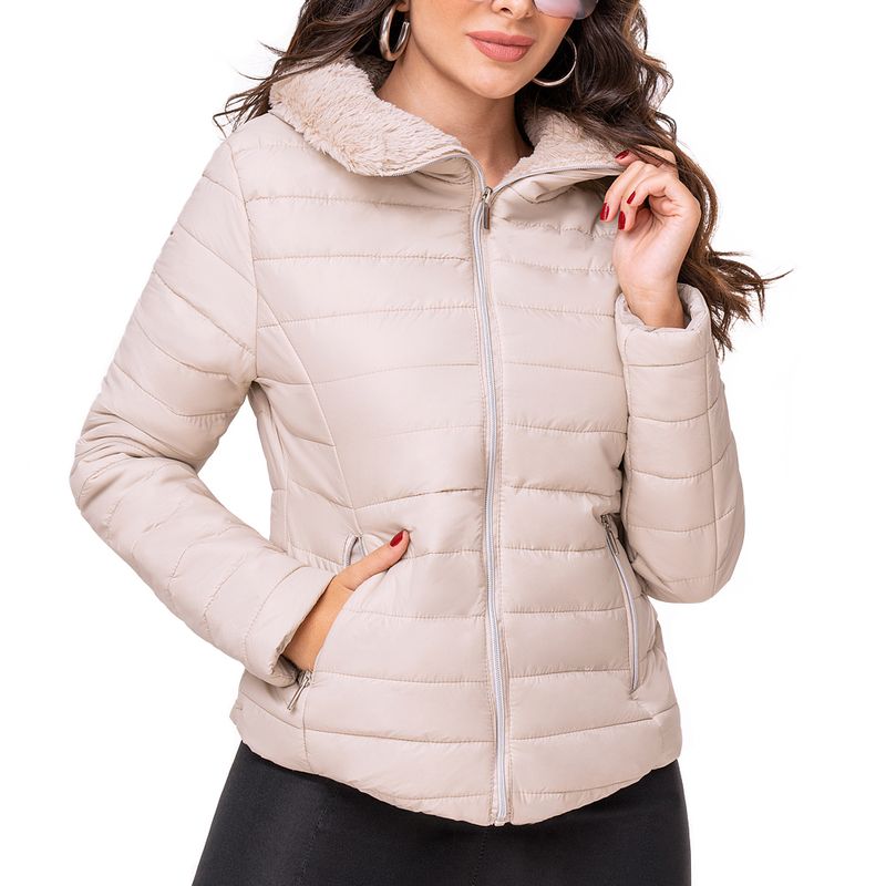 CROYDON - Chaqueta Lorena Beige para Mujer Croydon
