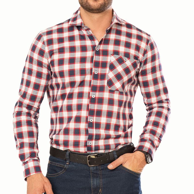 CROYDON - Camisa Julian Rojo para Hombre Croydon