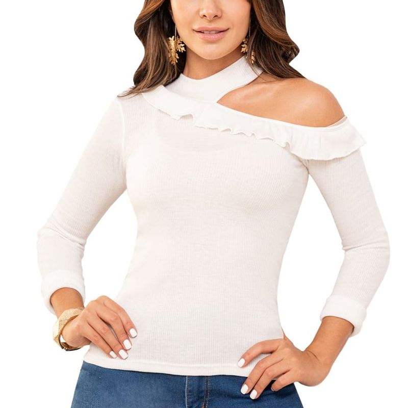 CROYDON - Blusa Perla Blanco para mujer Croydon