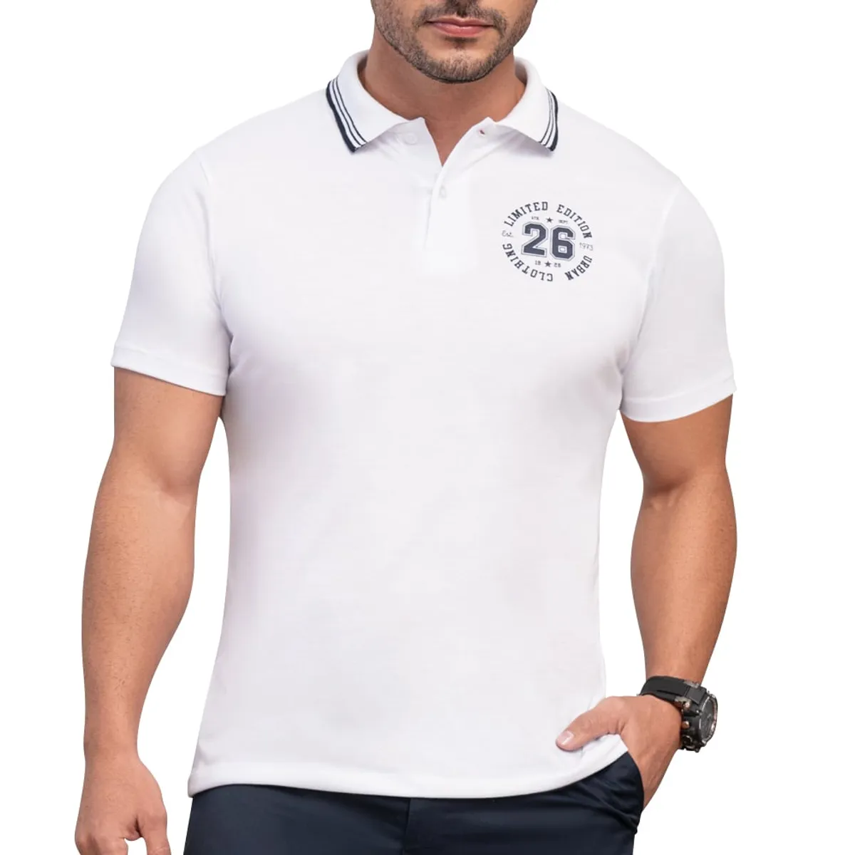 CROYDON - Polo Hector Blanco Croydon para Hombre