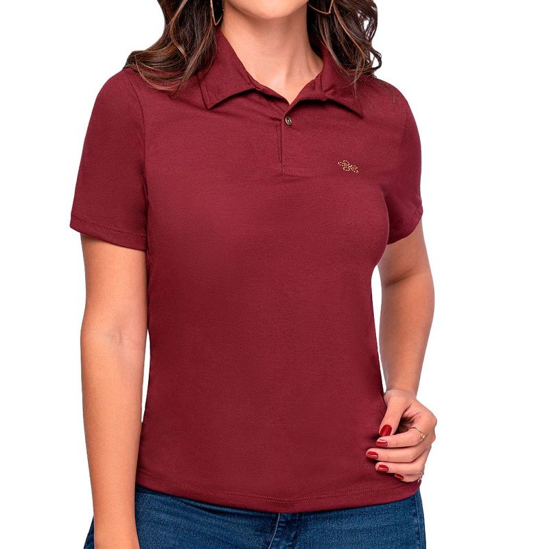 CROYDON - Blusa Polo Brenda Vino para Mujer Croydon