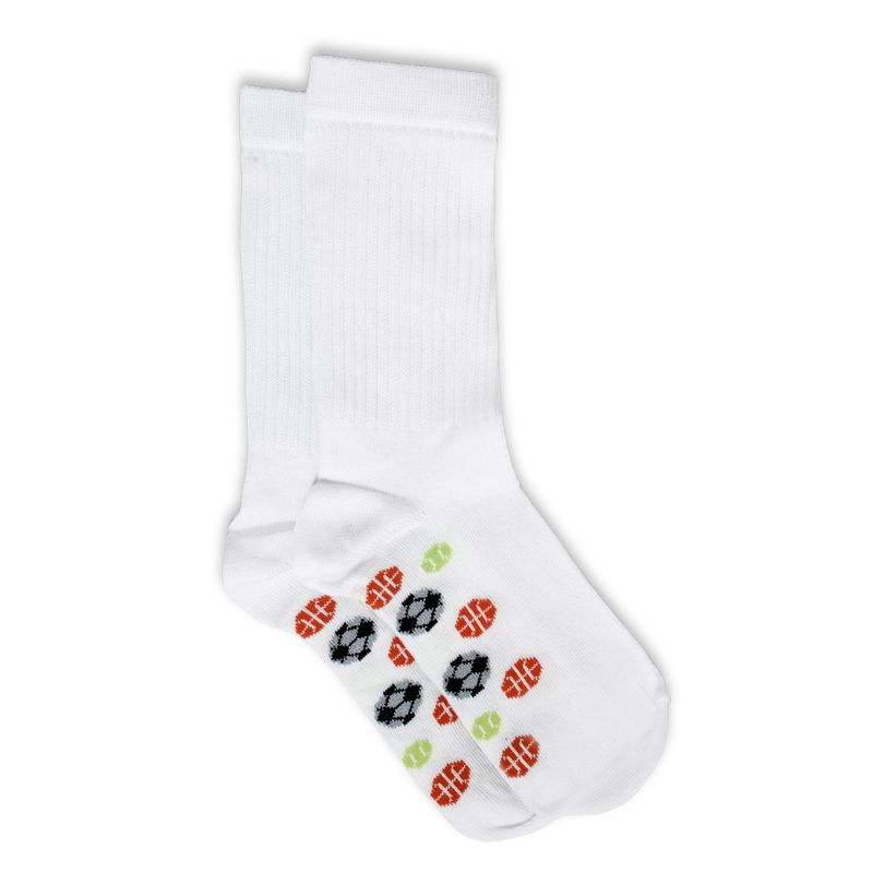 CROYDON - Medias Balones X2 Blanco para Niño Croydon