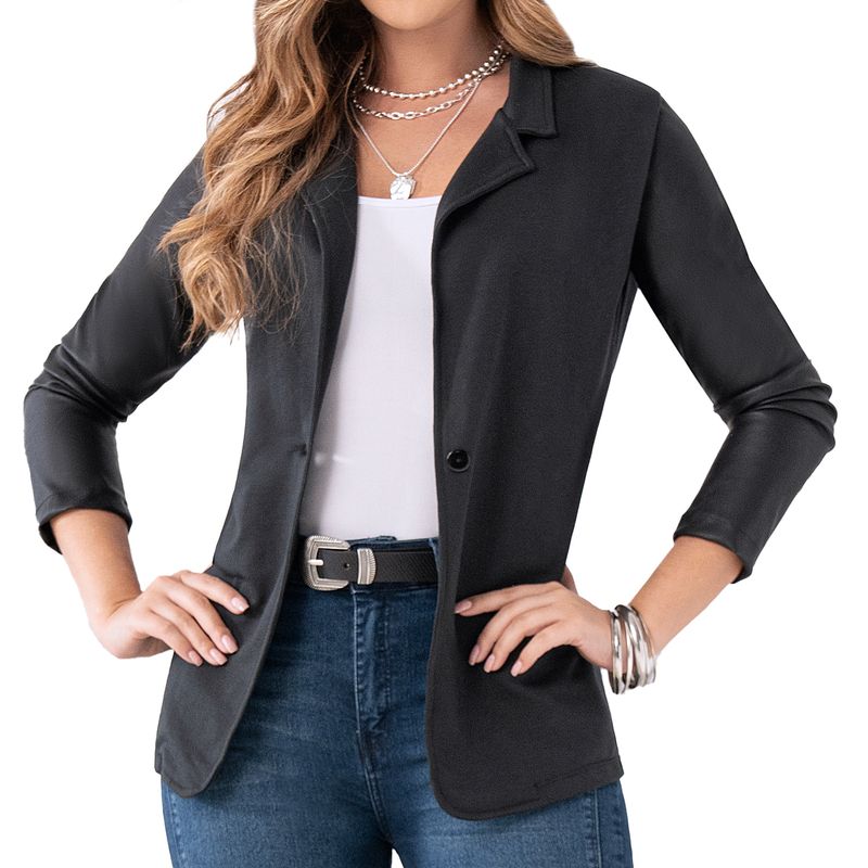 CROYDON - Blazer Carol Negro Croydon para Mujer