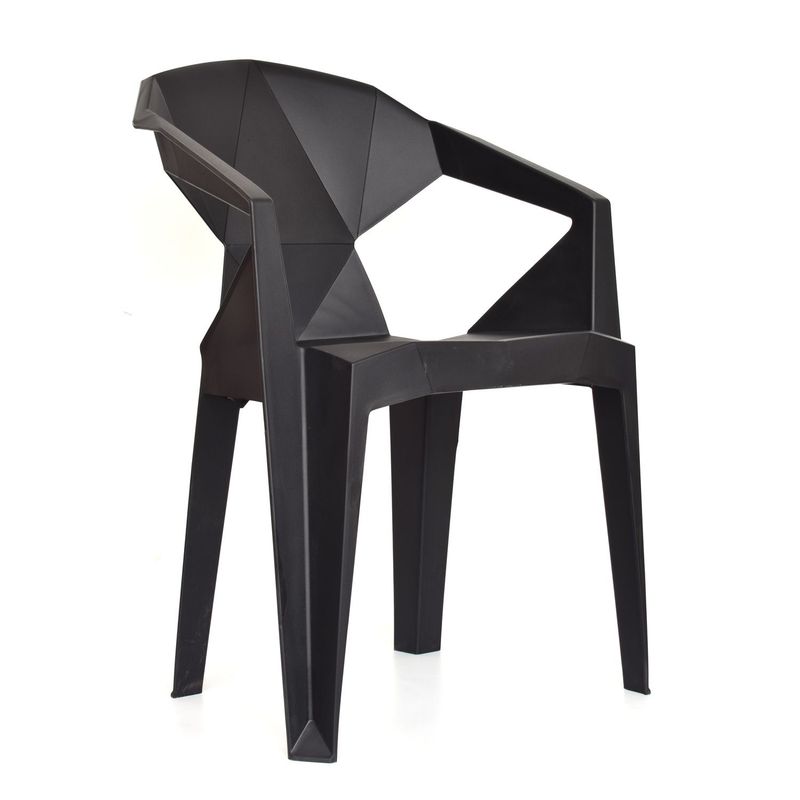BONNO - Silla Diseño River Negra Retail Bonno