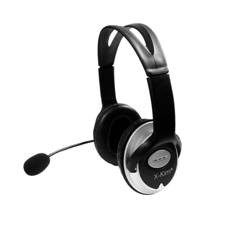 XKIM - Audífonos XKIM Diadema con micrófono USB HF-868U negro