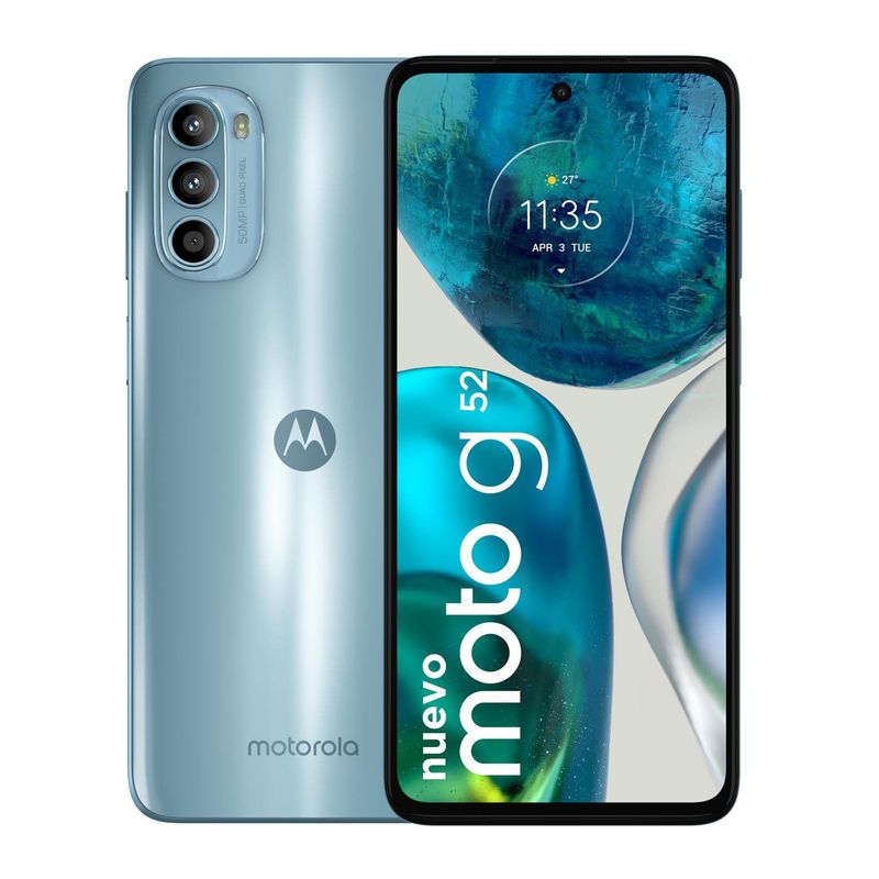 MOTOROLA - Celular Motorola Moto G52 128GB 6GB RAM 50MP Dual SIM Azul