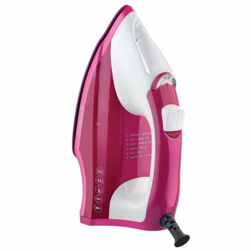 BLACK+DECKER - Plancha de Ropa BLACK  DECKER Vapor IR1850 SmartSteam Morado