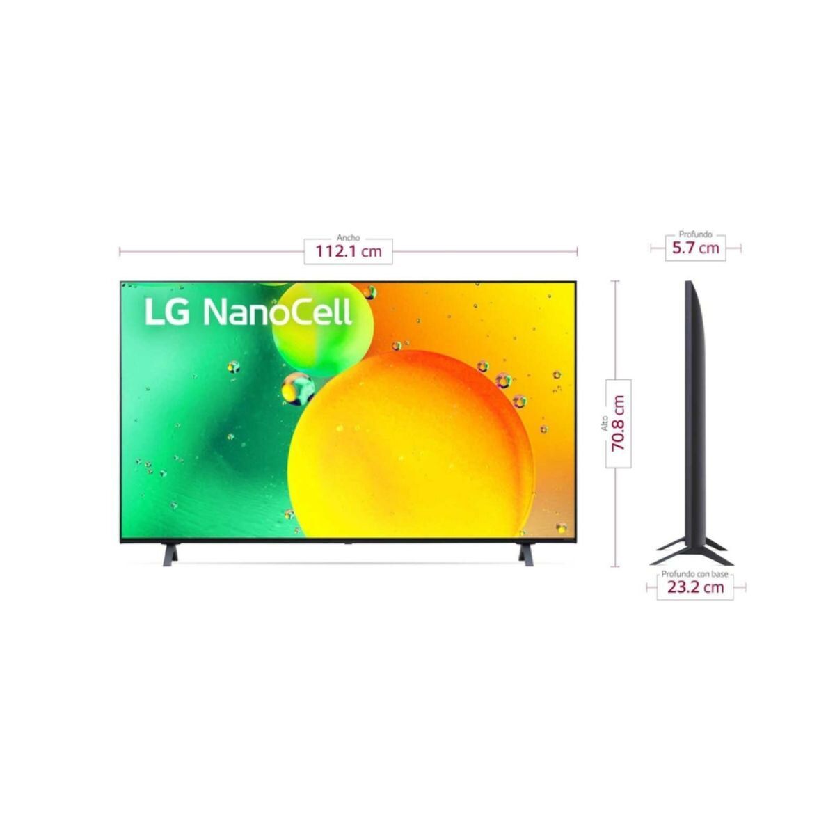 LG - Televisor 50 Pulgadas LG 4K UHD NanoCell Plano Smart TV