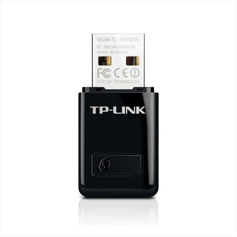 TP LINK - Mini Adaptador USB Inalámbrico N 300Mbps TP-Link TL-WN823N