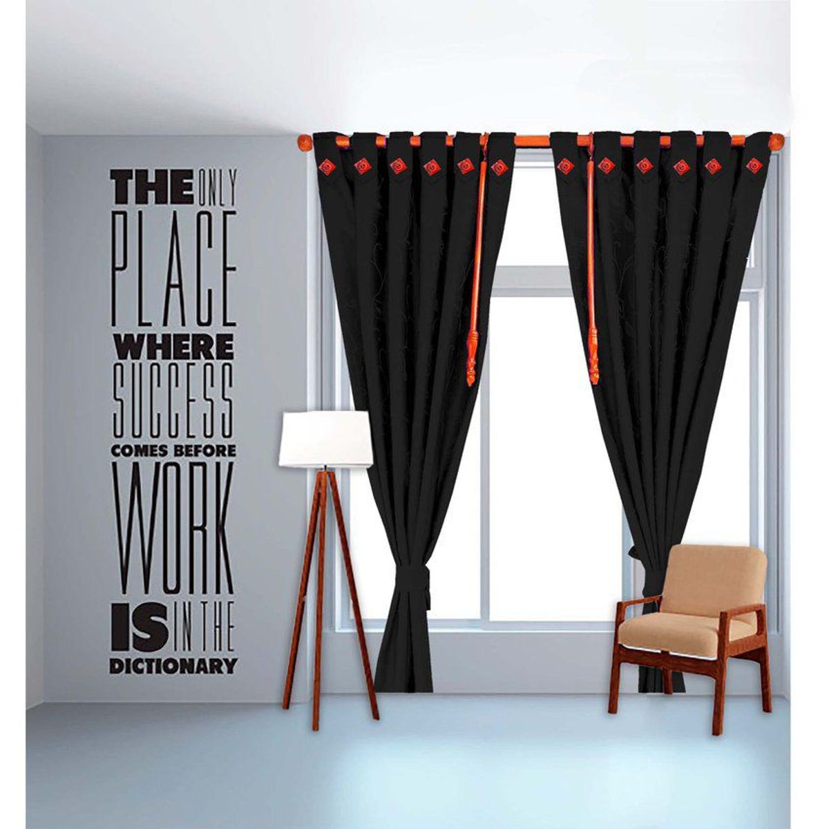 ADVANCE - Cortina moderna jacquard sala o habitación 280cm x 210cm multicolor