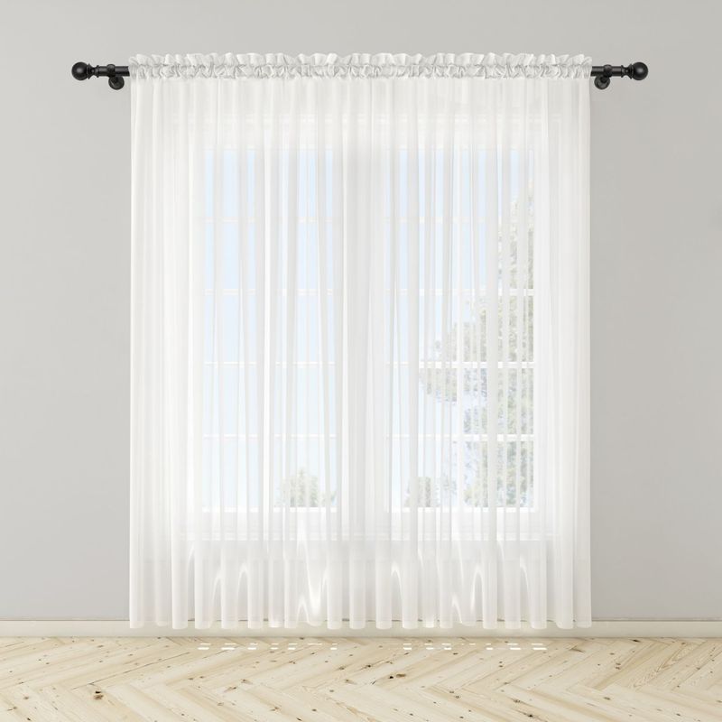 GENERICO - Cortina Blanca en Velo Muselina 3 mts x 2.10 mts Entero