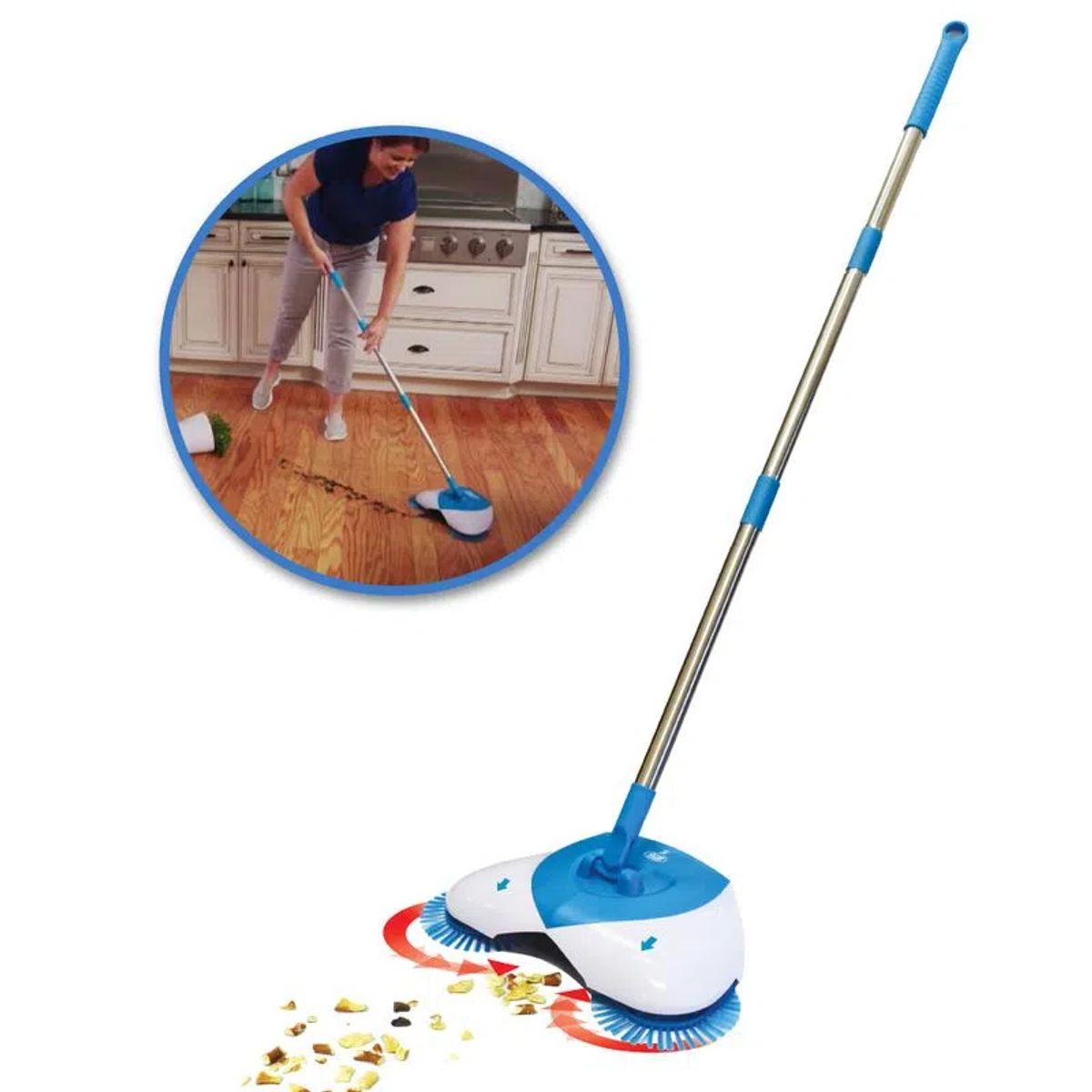 TV NOVEDADES - Barredora Giratoria Hurricane Spin Broom