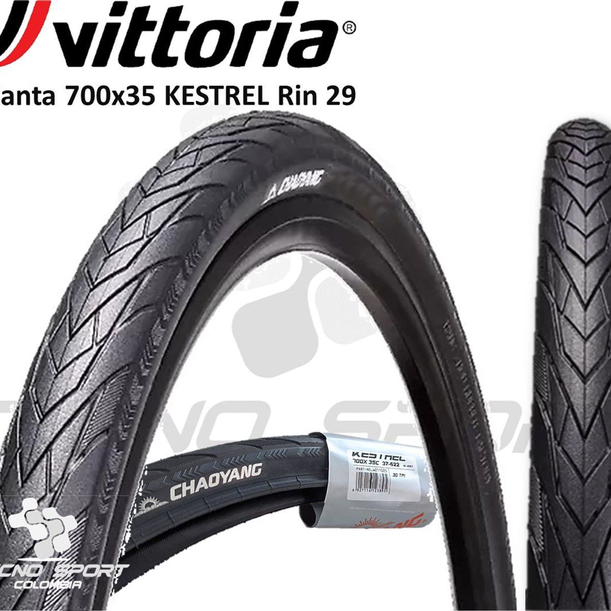 CHAOYANG - Llanta Bicicleta 700x35 Rin 29 Chaoyang Lisa Ciudad Rodillo
