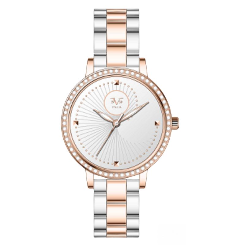 19V69 ITALIA - Reloj Mujer Bicolor Oro Rosa + 5 Complementos de Lujo Incluidos
