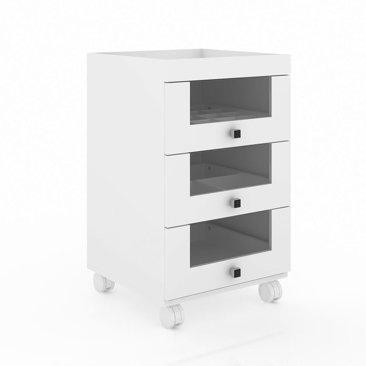 BONNO - Carrito De Maquillaje Francis 3c Blanco Bonno