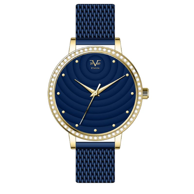 19V69 ITALIA - Reloj Mujer Azul + 5 Complementos de Lujo Incluidos