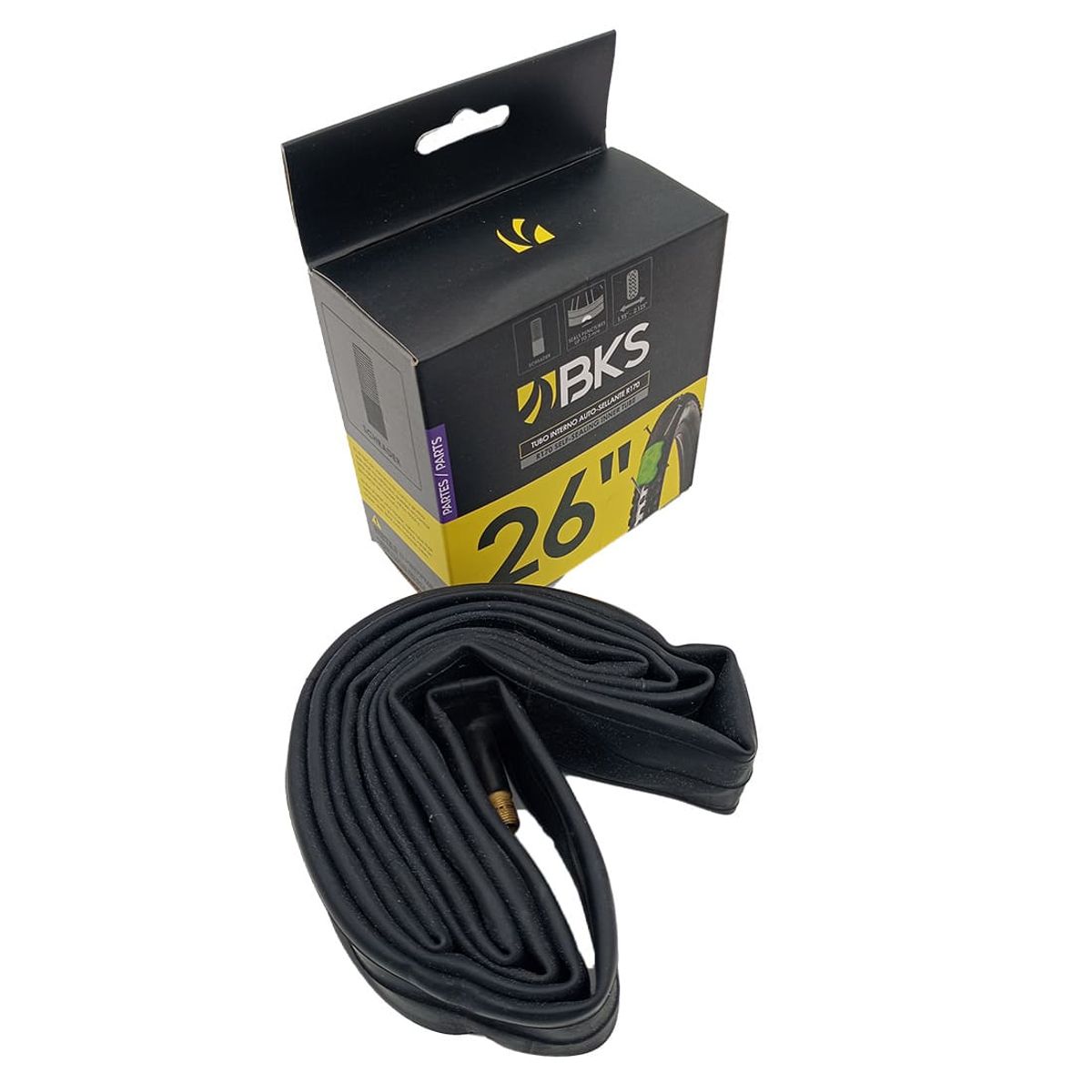 BKS - Neumáticos De Bicicleta Tubo Interno Rin 26 Auto Sellante