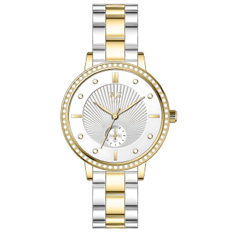 19V69 ITALIA - Reloj Mujer Bicolor Dorado + 5 Complementos de Lujo Incluidos