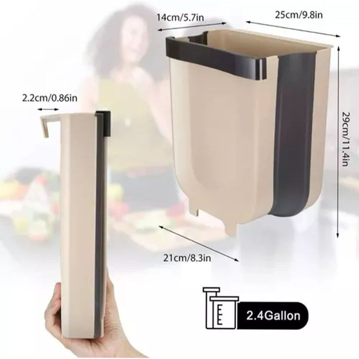 ONE PIXEL - Basurero Multiusos Plegable Colgante Cocina ONE PIXEL