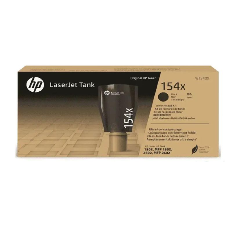 HP - Kit De Recarga Tóner De Tanque Original HP LaserJet 154X Negro