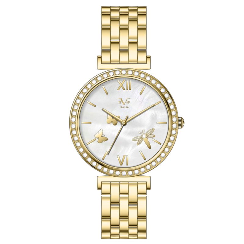 19V69 ITALIA - Reloj Mujer Dorado +5 Complementos de Lujo Incluidos