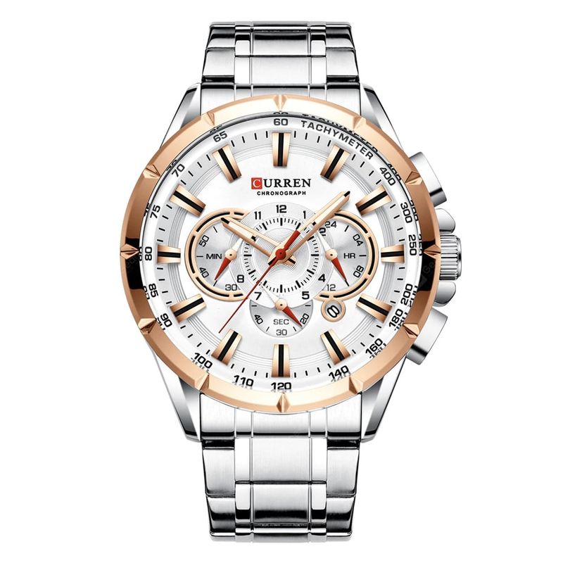 CURREN - Reloj De Lujo Para Hombre CURREN 8363 Deportivo Cronógrafo Funcional