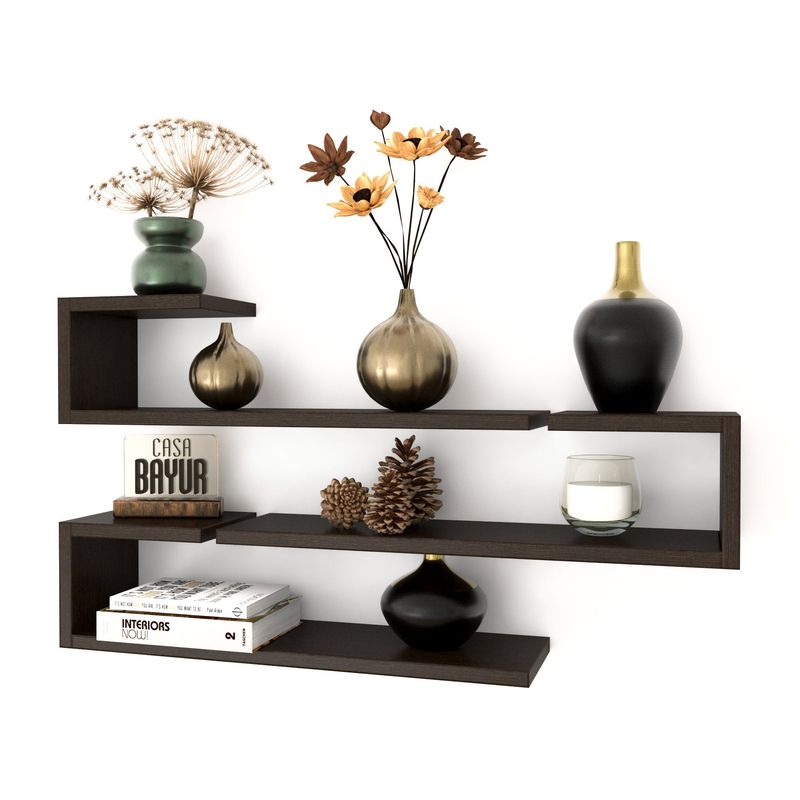 GENERICO - Super Promo! - Set 3 Repisas Flotante C - Decoración hogar 15 CM