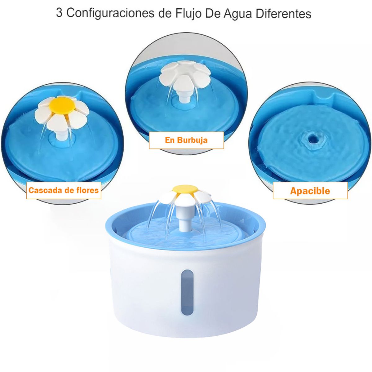 SUBE - Fuente agua purificadora con filtro mascotas 16LT azul