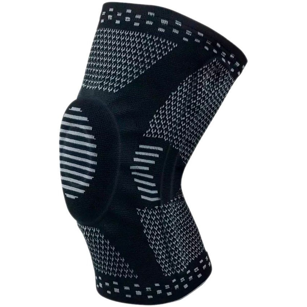 GENERICO - Rodillera compresión gym silicona soportes metálicos deporte