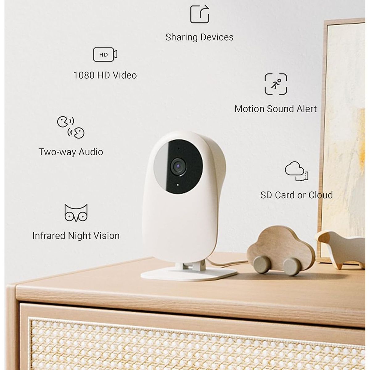 ONE PIXEL - Camara Monitor Bebe Nooie Deteccion Y Sonido ONE PIXEL