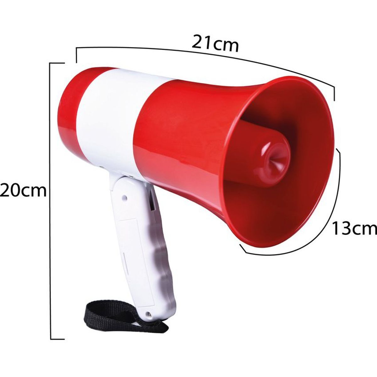 SUBE - Megafono perifoneo recargable 30w microfono bocina grabacion-