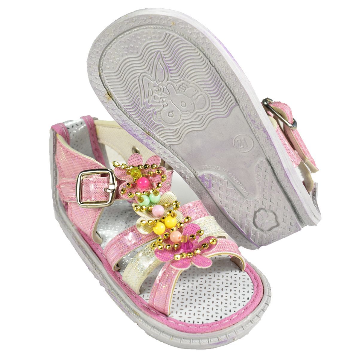 MUNDO BEBE - Sandalia No Tuerce Niña Moño Blanco