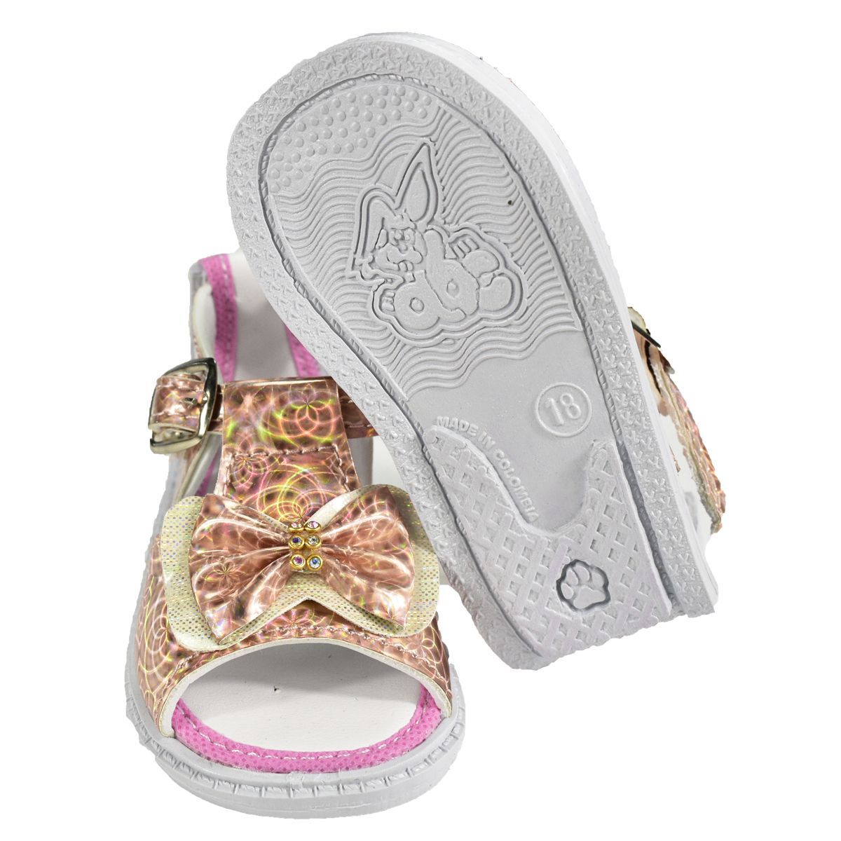 MUNDO BEBE - Sandalia No Tuerce Niña Trabilla Salmon