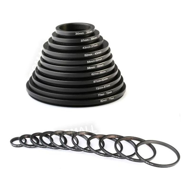 GENERICO - Kit anillos adaptadores de filtro x 11 K&F Concept