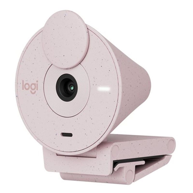 LOGITECH - Cámara Web Logitech Full HD Brio 300 - Rosada.