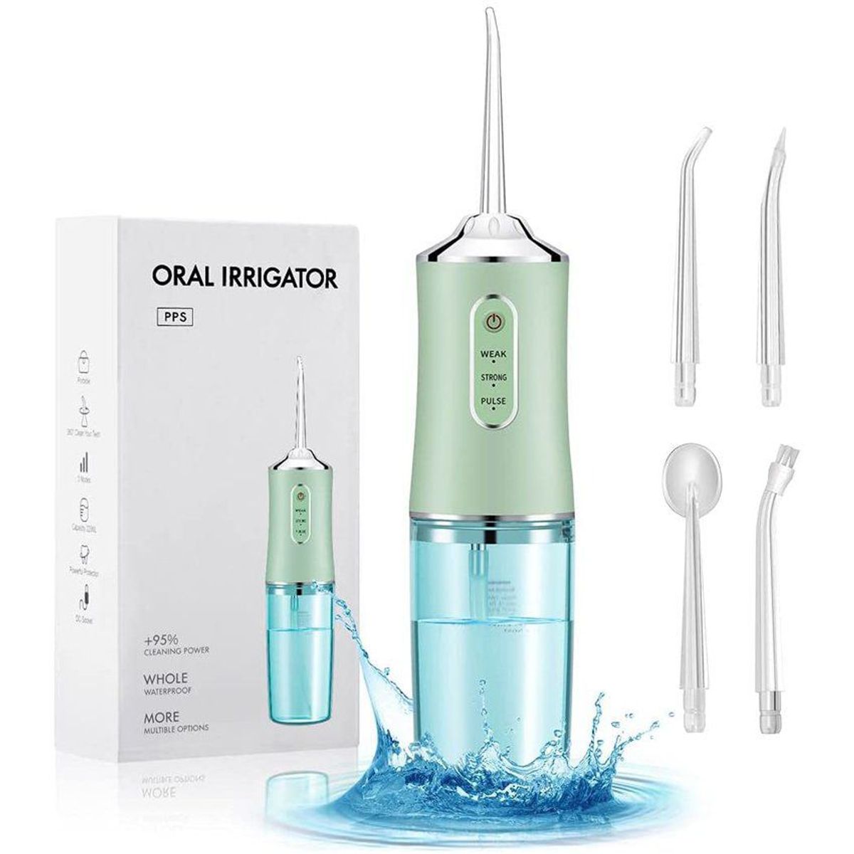 ZHOPI CO - Irrigador Oral Limpieza Dental Profunda Recargable