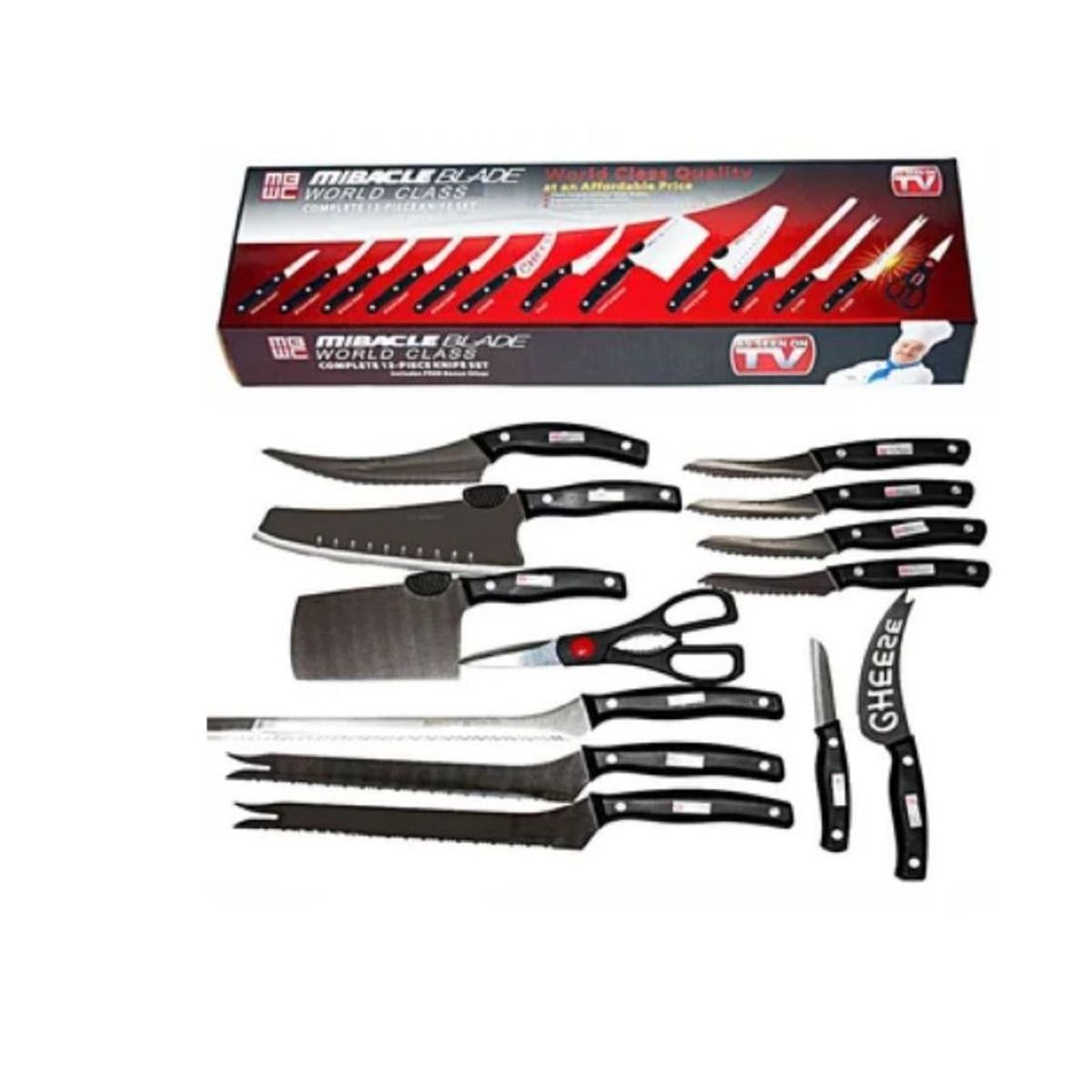 ZHOPI CO - Juego Set Cuchillos Profesionales Chef Mibacle Blade 13 Piezas